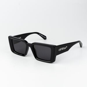 Off-White SAVANNAH Men Sunglasses Black Grey Cat Eye OERI064 SAVANNAH 1007